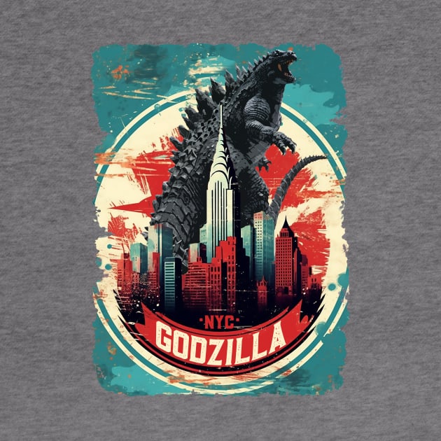 Godzilla NYC by DavidLoblaw